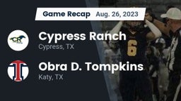 Recap: Cypress Ranch  vs. Obra D. Tompkins  2023