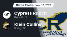 Recap: Cypress Ranch  vs. Klein Collins  2023