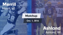 Matchup: Merrill  vs. Ashland  2016