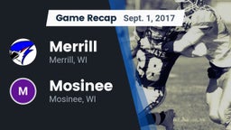 Recap: Merrill  vs. Mosinee  2017