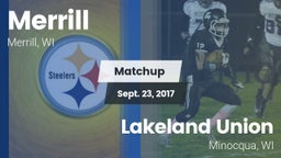 Matchup: Merrill  vs. Lakeland Union  2017