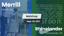 Matchup: Merrill  vs. Rhinelander  2017