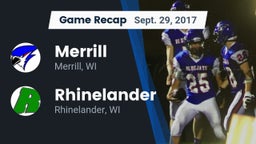 Recap: Merrill  vs. Rhinelander  2017