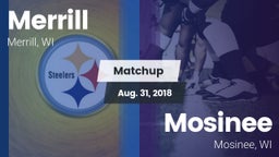 Matchup: Merrill  vs. Mosinee  2018