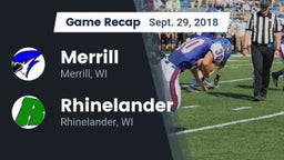 Recap: Merrill  vs. Rhinelander  2018