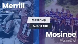 Matchup: Merrill  vs. Mosinee  2019