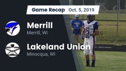 Recap: Merrill  vs. Lakeland Union  2019