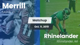 Matchup: Merrill  vs. Rhinelander  2019