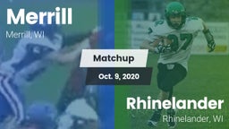 Matchup: Merrill  vs. Rhinelander  2020