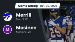 Recap: Merrill  vs. Mosinee  2020