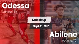 Matchup: Odessa  vs. Abilene  2017