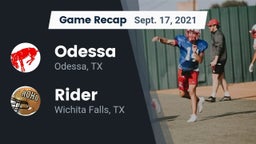 Recap: Odessa  vs. Rider  2021