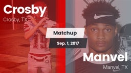 Matchup: Crosby  vs. Manvel  2017