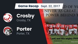 Recap: Crosby  vs. Porter  2017