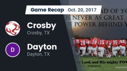 Recap: Crosby  vs. Dayton  2017