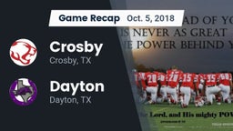Recap: Crosby  vs. Dayton  2018