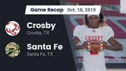 Recap: Crosby  vs. Santa Fe  2019