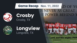 Recap: Crosby  vs. Longview  2022