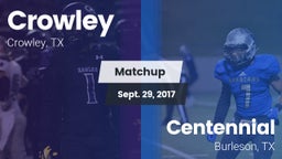 Matchup: Crowley  vs. Centennial  2017