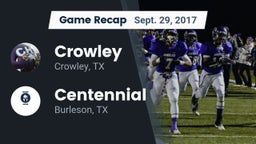 Recap: Crowley  vs. Centennial  2017