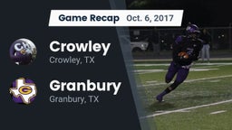 Recap: Crowley  vs. Granbury  2017