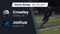 Recap: Crowley  vs. Joshua  2017