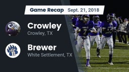 Recap: Crowley  vs. Brewer  2018