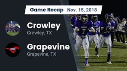 Recap: Crowley  vs. Grapevine  2018