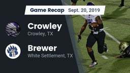 Recap: Crowley  vs. Brewer  2019