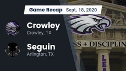 Recap: Crowley  vs. Seguin  2020