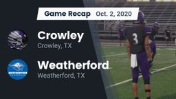 Recap: Crowley  vs. Weatherford  2020