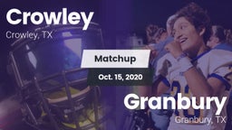 Matchup: Crowley  vs. Granbury  2020