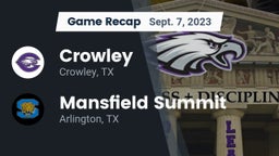 Recap: Crowley  vs. Mansfield Summit  2023