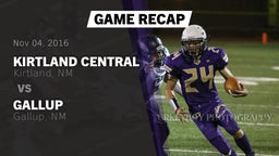 Recap: Kirtland Central  vs. Gallup  2016