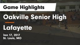 Oakville Senior High vs Lafayette  Game Highlights - Jan 17, 2017