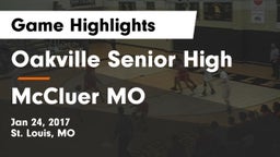 Oakville Senior High vs McCluer MO Game Highlights - Jan 24, 2017