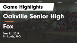 Oakville Senior High vs Fox  Game Highlights - Jan 31, 2017