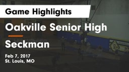 Oakville Senior High vs Seckman  Game Highlights - Feb 7, 2017