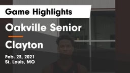 Oakville Senior  vs Clayton  Game Highlights - Feb. 23, 2021
