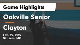 Oakville Senior  vs Clayton  Game Highlights - Feb. 22, 2022