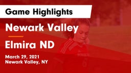 Newark Valley  vs Elmira ND Game Highlights - March 29, 2021