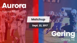 Matchup: Aurora  vs. Gering  2017