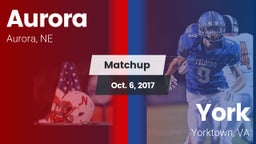 Matchup: Aurora  vs. York  2017