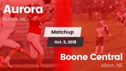 Matchup: Aurora  vs. Boone Central  2018