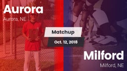 Matchup: Aurora  vs. Milford  2018