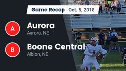 Recap: Aurora  vs. Boone Central  2018