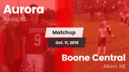 Matchup: Aurora  vs. Boone Central  2019