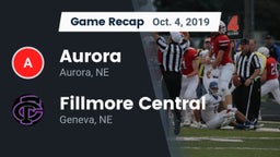 Recap: Aurora  vs. Fillmore Central  2019