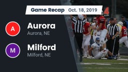 Recap: Aurora  vs. Milford  2019