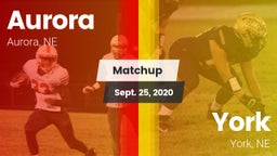 Matchup: Aurora  vs. York  2020